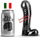 Dildo Nero Fallo con Testicoli Sex Toy Vaginale Anale 15CM pene nero