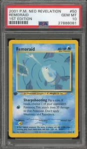 Pokémon Neo Revelation 2001 primera edición #50 Remoraid PSA 10 - Imagen 1 de 2