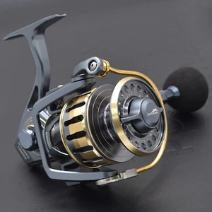 6000 Size Big Game Offshore Spinning Fishing Reel 8 Bearings Manually Reset Bail - Picture 1 of 6
