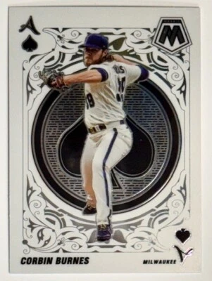 Corbin Burnes 2022 Panini Mosaic Baseball - Aces Insert #A-11 - Image 1 of 2