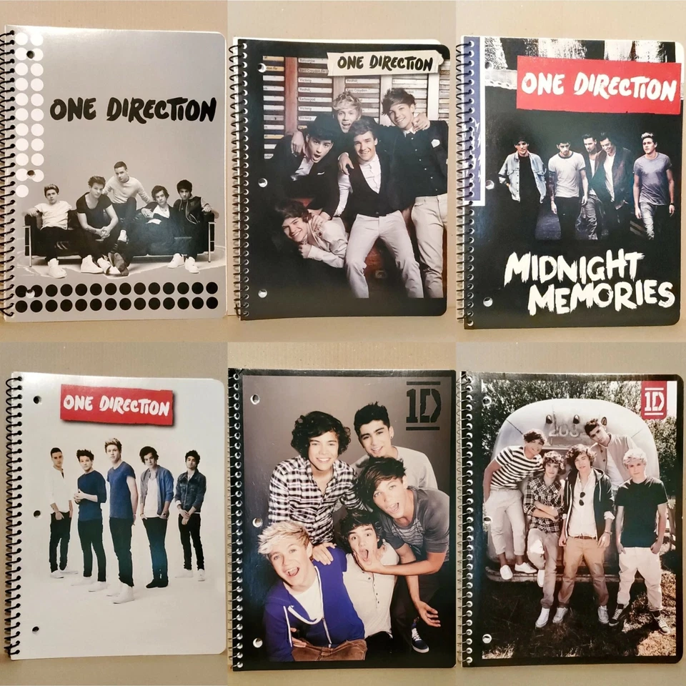 CHOOSE YOUR DESIGN - One Direction 1D School Notebook Pad 70 Sheets Wide Ruled - Image 1 of 1