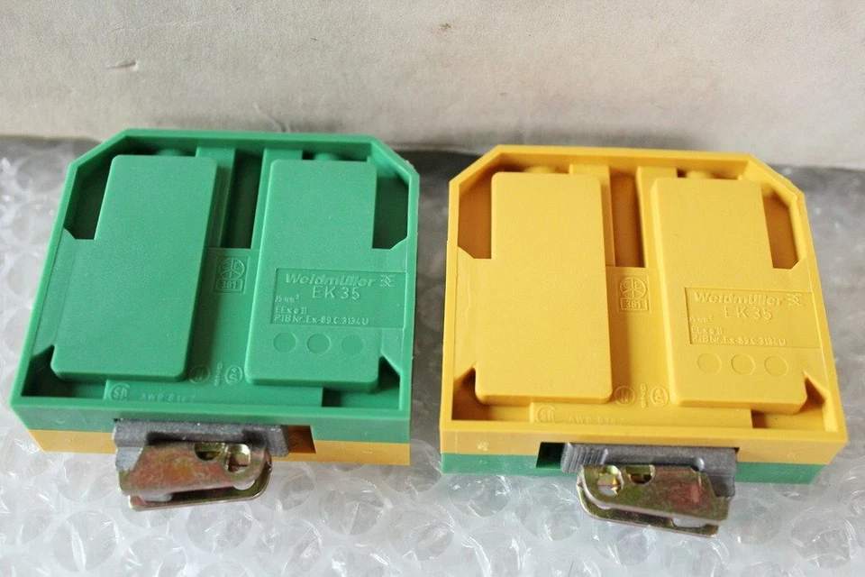 1 Pieza WEIDMÜLLER Schutzleiter-Reihenklemme Ek 35 -0354760000 Nuevo - Imagen 1 de 1