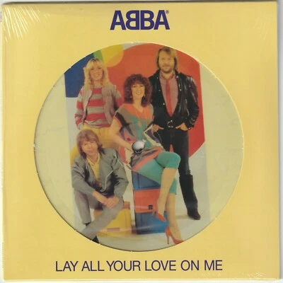 ABBA - Lay All Your Love On Me : limited edition PICTURE DISC 7" vinyl single - Image 1 of 2