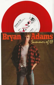 BRYAN ADAMS SUMMER OF '69 LIMITED EDITION RED VINYL AUSTRALIA SINGLE, MINT - Picture 1 of 2