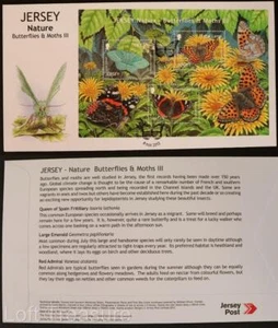 Jersey Stamps "Nature-Butterflies & Moths III" 3 Value M/S First Day Cover 2012 - Picture 1 of 3