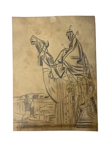 Harold von Schmidt - PAPER PAINTING - AMERICAN ILUSTRATOR - SIGNED - Picture 1 of 2