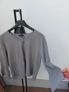 More and More WIE NEU 42 Blogger Chic Edel Weste Grau Viskose Steinchen - Bild 1 von 6