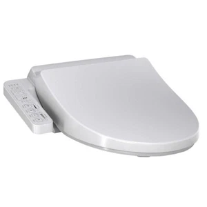 Siège de toilette allongé bidet électronique NIOB Toto Washlet | T1SW3014#01 - Blanc - Photo 1/4