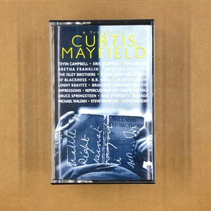 CURTIS MAYFIELD Cassette Tape 90s TRIBUTE WHITNEY HOUSTON PHIL COLLINS BB KING - Picture 1 of 5