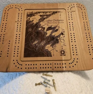 Lake Ontario. NY Cribbage Board  - Picture 1 of 6