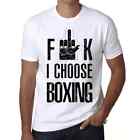 Ultrabasic Homme Tee-Shirt F**K Je Choisis La Boxe F**K I Choose Boxing T-Shirt