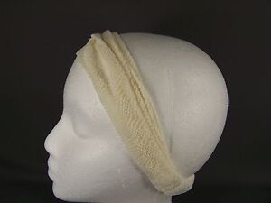 Off-White crochet scrunched stretch kerchief headband 3in1 multi look bandana