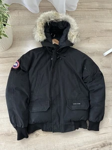 Canada Goose Men’s Chilliwack Down Bomber Fur Hood Arctic Jacket Size S - Picture 1 of 17