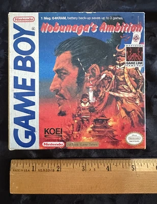 1990 Nintendo Game Boy Nobunaga’s Ambition Authentic w/ Manual - Image 1 of 4