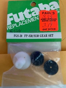Juego de 3 engranajes servo Futaba FP-S30 S130 parte # FGS-30 nuevo stock antiguo - Imagen 1 de 6