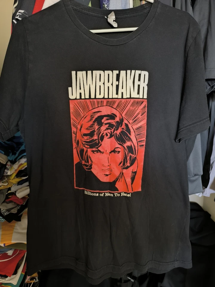 Camiseta vintage y2k Jawbreaker punk emo miles de millones de hombres para odiar banda L Foto 1 de 3