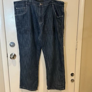 Vintage SouthPole Mens Jeans 48x32 Blue Wide Leg Relaxed Baggy Hip Hop EUC - Picture 1 of 8