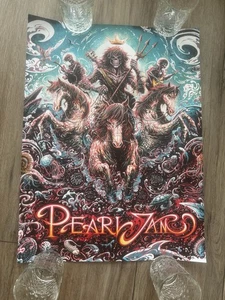 Pearl Jam - 2018 Amsterdam Poster - 24x18 - Picture 1 of 6