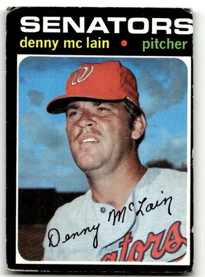 1971 Topps #750 Denny McLain Washington Senators Alto # En muy buen estado-¡Conjunto de descanso! Foto 1 de 2