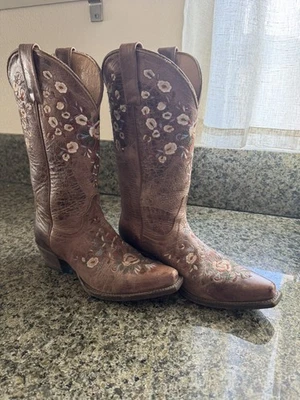 Shyanne MAISIE Floral Embroidered Leather Snip Toe Western Boots Womens 7.5 M - Image 1 of 4