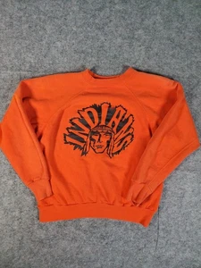 Vintage Illinois Indians Sweatshirt Crewneck Mens Small Local Sports Team - Picture 1 of 10