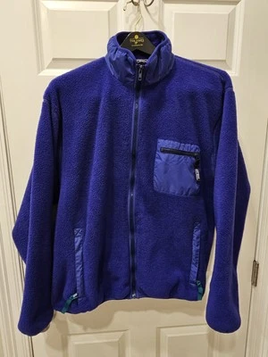 Vintage Patagonia Synchilla Fleece Full Zip Blue XL MADE IN USA - Image 1 of 4