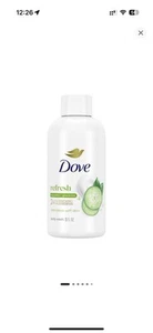 Dove Refreshing Cucumber & Green Tea Body Wash 9 Pack 3 oz Travel Size - Picture 1 of 1