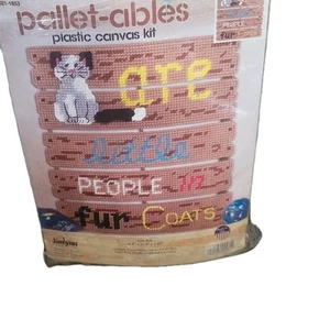 Janlynn Needlecraft Cats Are Pallet Ables Plastic Canvas Kit #021-1853 Used READ - Picture 1 of 2