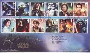 GB Stamps First Day Cover Star Wars (1st issue), TV, film, SF, space SHS 2015 - Picture 1 of 1