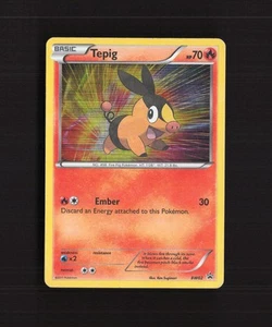 Tepig BW02 Blanco y Negro Estrella Negra Promo Holo Tarjeta Pokémon DMG - Imagen 1 de 10