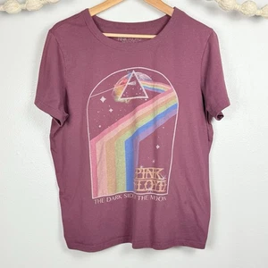 Pink Floyd Dark Side Of The Moon Damen T-Shirt Gr. XL Burgundy  - Bild 1 von 9