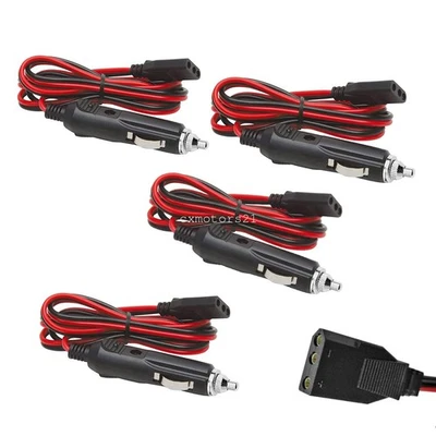 4x CB Power Cord w/ 3-Pin Plug Cigarette Lighter Socket 4.9ft For Midland Galaxy - Image 1 of 4