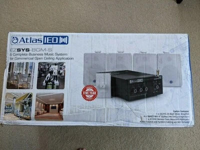 Atlas Sound EZSYS-BGM-S Complete Business Music System-Surface Mount Application - Image 1 of 4