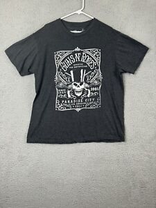 T-shirt homme Guns N Roses extra large noir blanc Paradise City Los Angeles