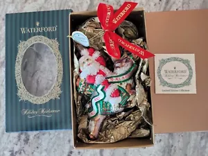Waterford Merry Christmas To All FINAL Edition Santa Glass Ornament #124798+ BOX - Picture 1 of 14