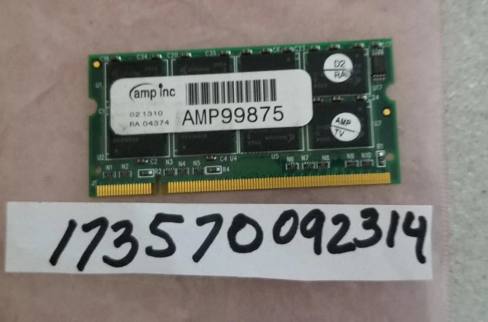 512MB 1RX8 PC DDR DDR1 PC3200 400MHZ 400 200PIN SODIMM NON-ECC SINGLE RANK 64X8 - Image 1 of 1