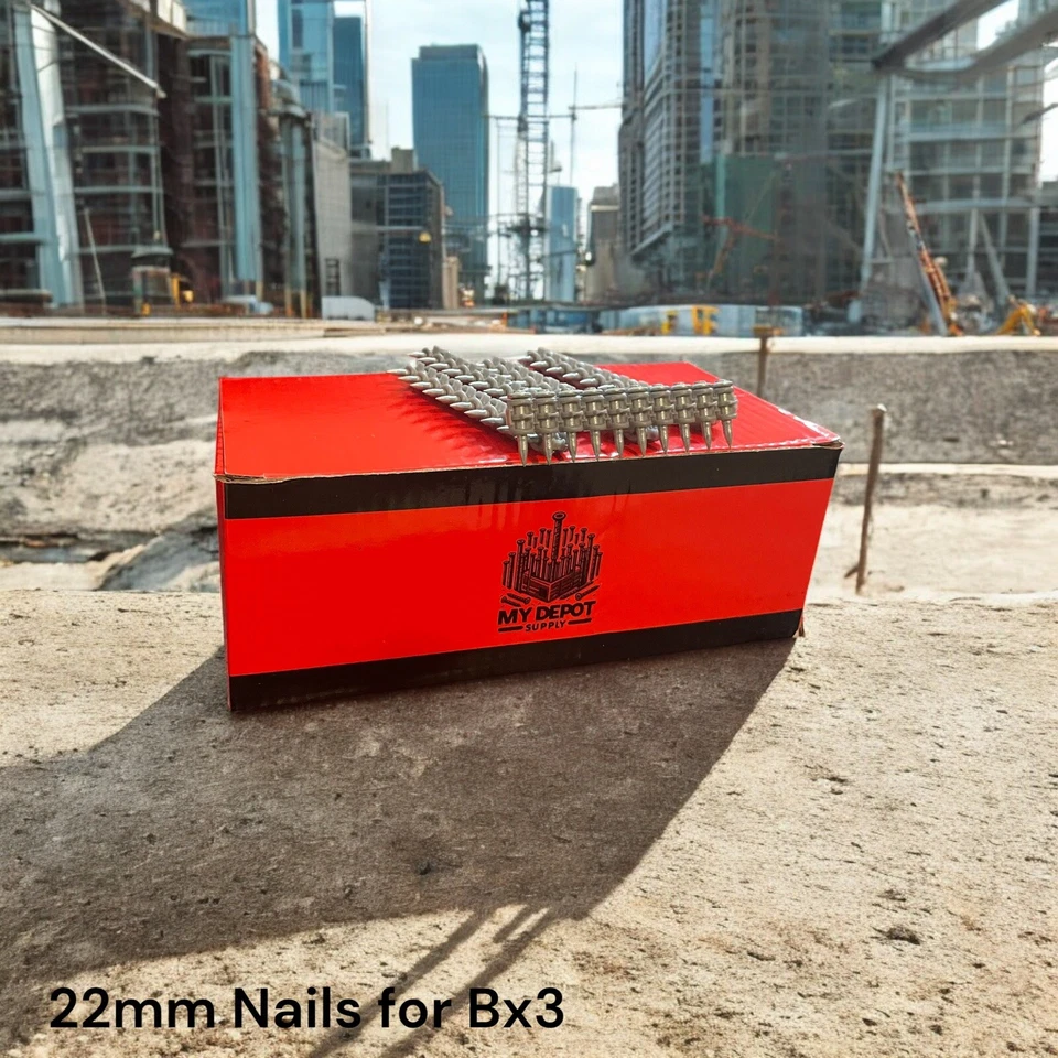 1000x Chiodi in calcestruzzo per Hilti Bx3 (22 mm) -Perni per chiodi Hilti Bx3 per Hilti H - Immagine 1 di 4