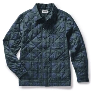 Taylor Stitch The Ojai Jacket in Blackwatch Plaid Diamond Quilt Chore Coat 44 XL - Picture 1 of 19