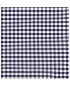 $95 Bloomingdales Men'S Handkerchief White Blue Check Suit Classic Pocket Square