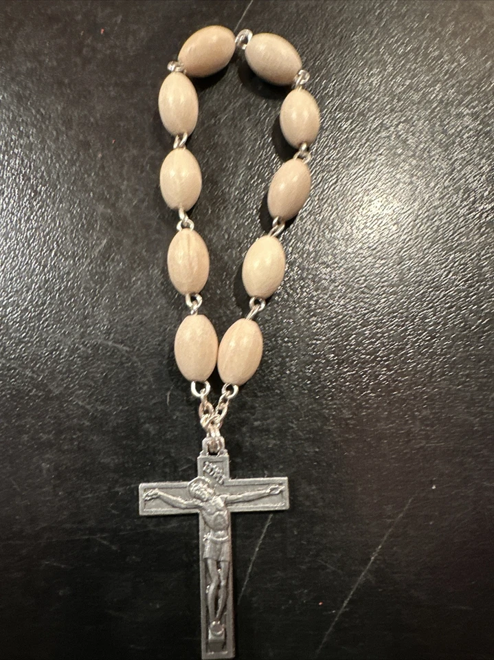 Rare Joli Ancien Chapelet Dizainier  Enfant Religieux Rosary French Antique 1960 - Photo 1/2