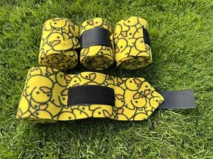Set of 4 Fleece Bandages - Exercise Bandages / Stable Bandages / Travel Bandages - Picture 1 of 26