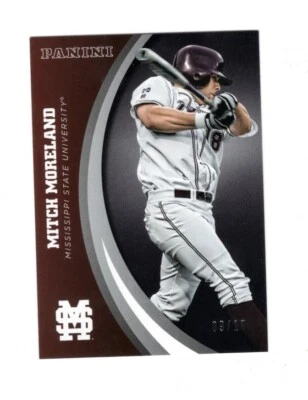 MISSISSIPPI STATE 2016 PANINI MITCH MORELAND #34 BLACK 08/10 - Image 1 of 2
