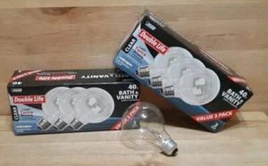 2[3PKS]=6: FEIT ELECTRIC 40-Watt CLEAR BATH/VANITY G25 DOUBLE LIFE 120VOLT SAVE! - Picture 1 of 1