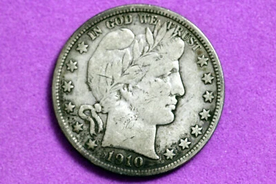 ESTATE FIND 1910 S  BARBER HALF DOLLAR #D33362 - Image 1 of 2