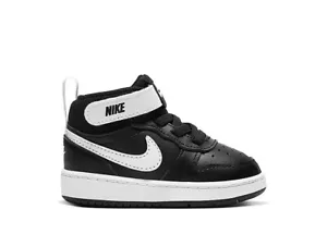 Nike Court Borough Mid 2 (TDV) para niños pequeños negro/blanco (CD7784 010) - Imagen 1 de 5
