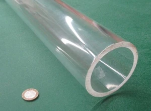 Acrylic Tube Clear Cast  3.25" OD x 2.75" ID x .250" Wall x 72" Length - Picture 1 of 13