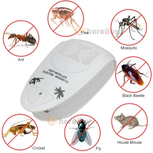 Ultrasonic Pest Reject Home Control Electronic Repellent Mice Rat Repeller Plug - Picture 1 of 11