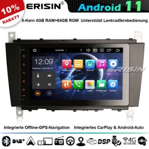 8-Kern Android 12 Autoradio Navi Mercedes Benz C/CLC/CLK Klasse W203 W209 DSP 4G - Bild 1 von 12