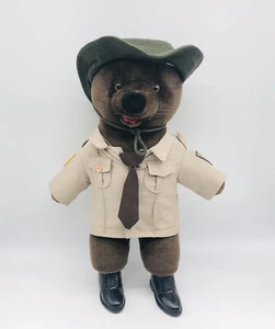 Vintage Bear Forces Of America Sheriff Plush in Uniform Rare - Picture 1 of 12