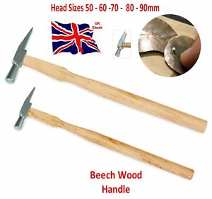 Rivetting / Watchmakers Hammers 50 to 90mm Wooden Handle Multiuse Steel Head